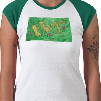 Hope Inspirational Word T-shirt (Front)