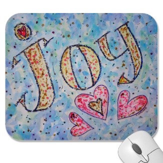Joy Art Word Mousepad