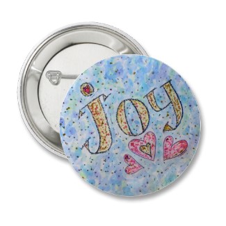 Joy Word Art Button