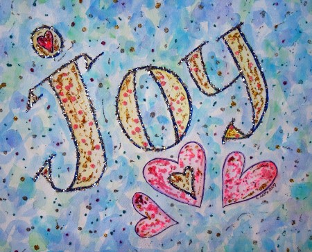 "Joy" Inspirational Word Painting