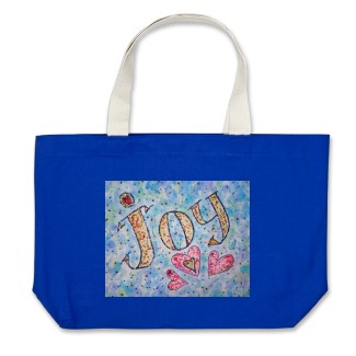 Joy Word Art Tote Bag