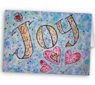 Joy Art Greeting Card