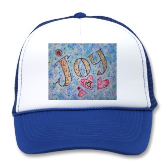 Joy WOrd Art baseball Cap