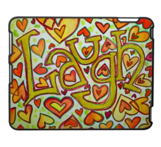 Laugh Art Glitter iPad Fitted Plastic Hard Case