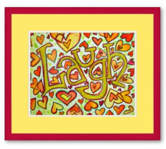 Laugh Art Glitter Poster Art Print Framed Suggestion