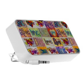 XOXO Love Word Art Paintings Audio Speakers 
