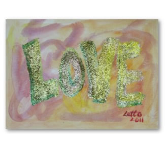 Summer Glow Love Painting Poster Artwork Print