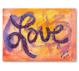 Love Sunset Golden Glow Art Painting Poster Prints