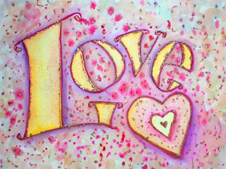 Inspirational Word Painting "Love"