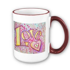 Love Word Art Mug