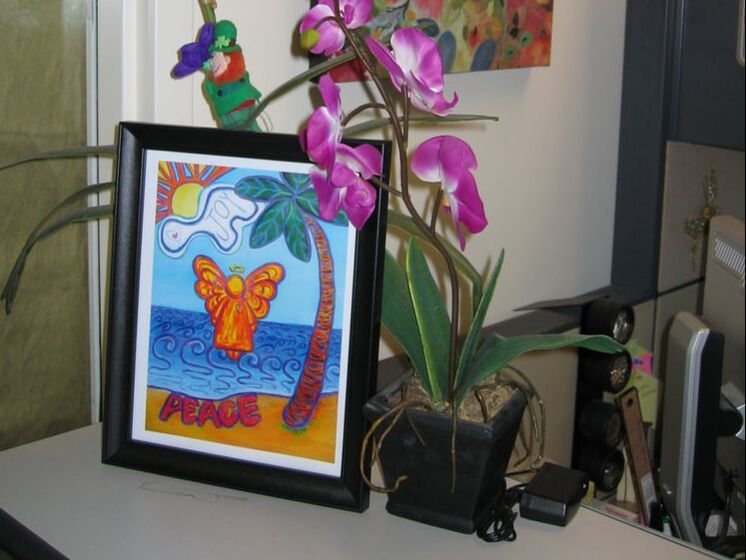 Beach Angel Art Print at Mays Cancer Center in San Antonio, TX Picture
